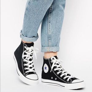 Black High Top Converse Sneakers